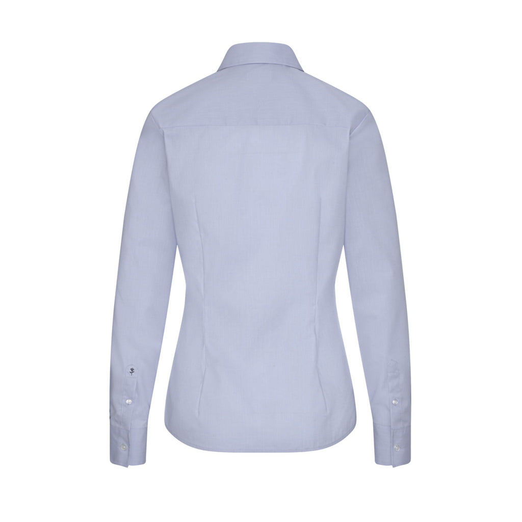 Seidensticker Damen Business Bluse Regular Fit 080604 - mit Webart Popeline und Uni-Muster