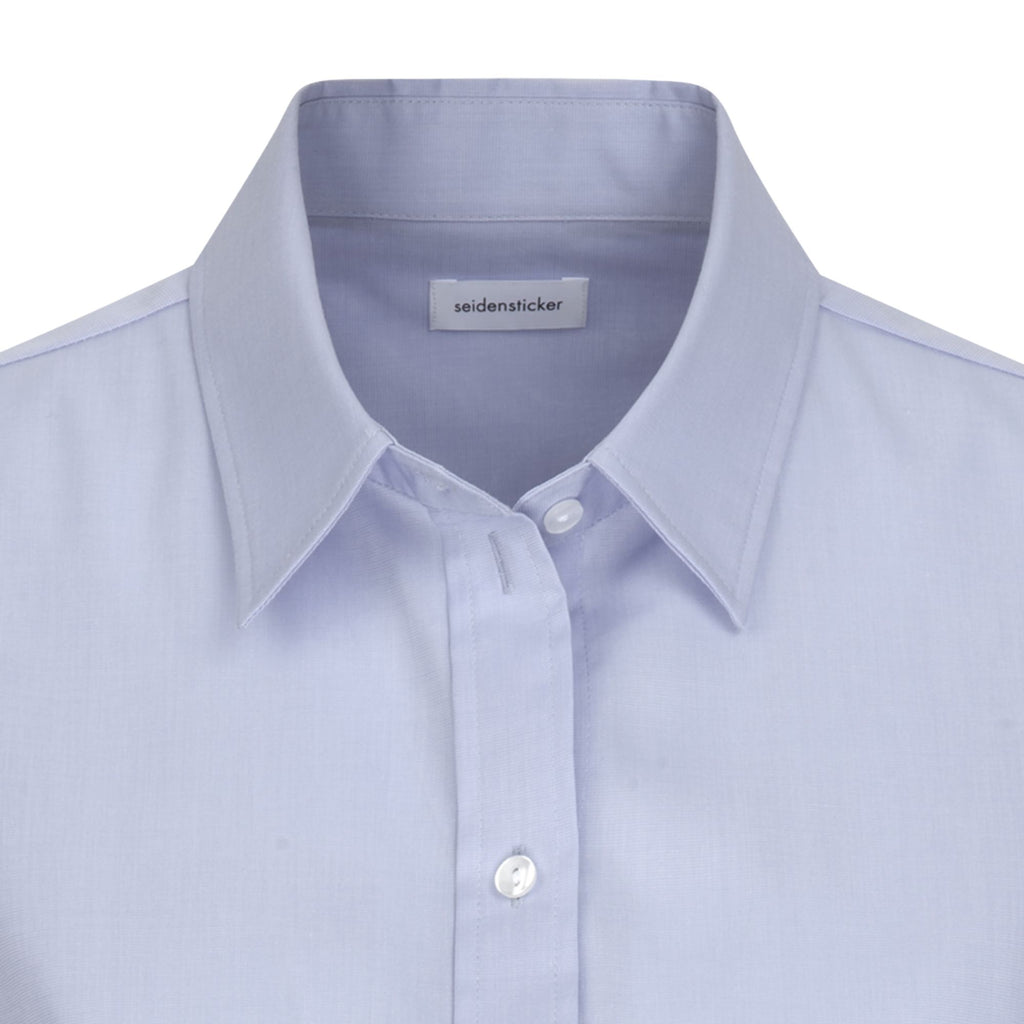 Seidensticker Damen Business Bluse Regular Fit 080604 - mit Webart Popeline und Uni-Muster