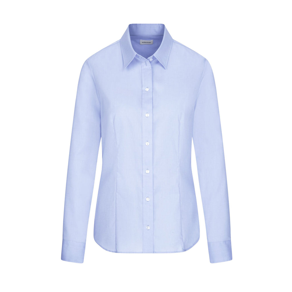 Seidensticker Damen Business Bluse Regular Fit 080604 - mit Webart Popeline und Uni-Muster