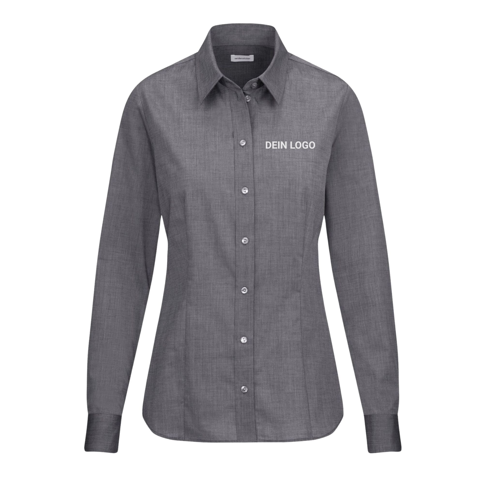 Seidensticker Damen Business Bluse Regular Fit 080604 - mit Webart Popeline und Uni-Muster