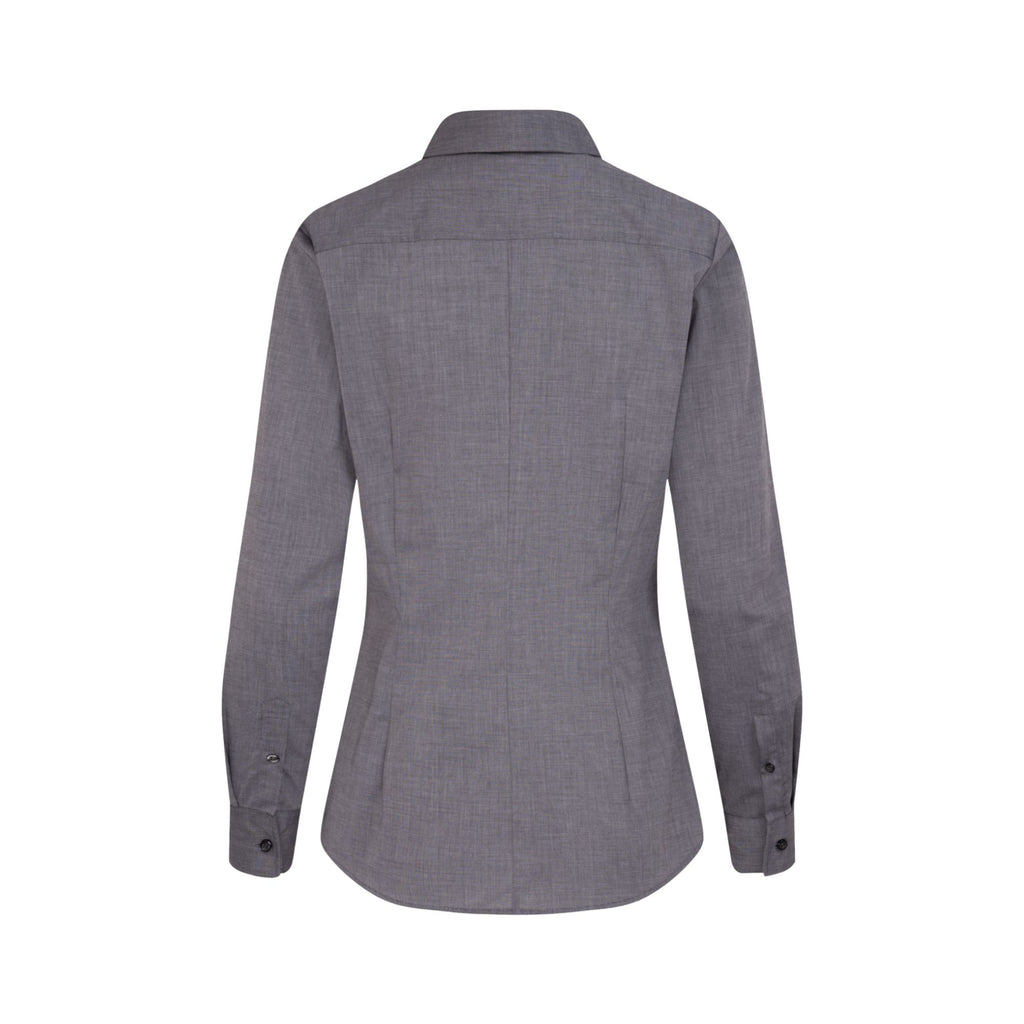 Seidensticker Damen Business Bluse Slim Fit 080613 - mit Webart Popeline und Uni-Muster
