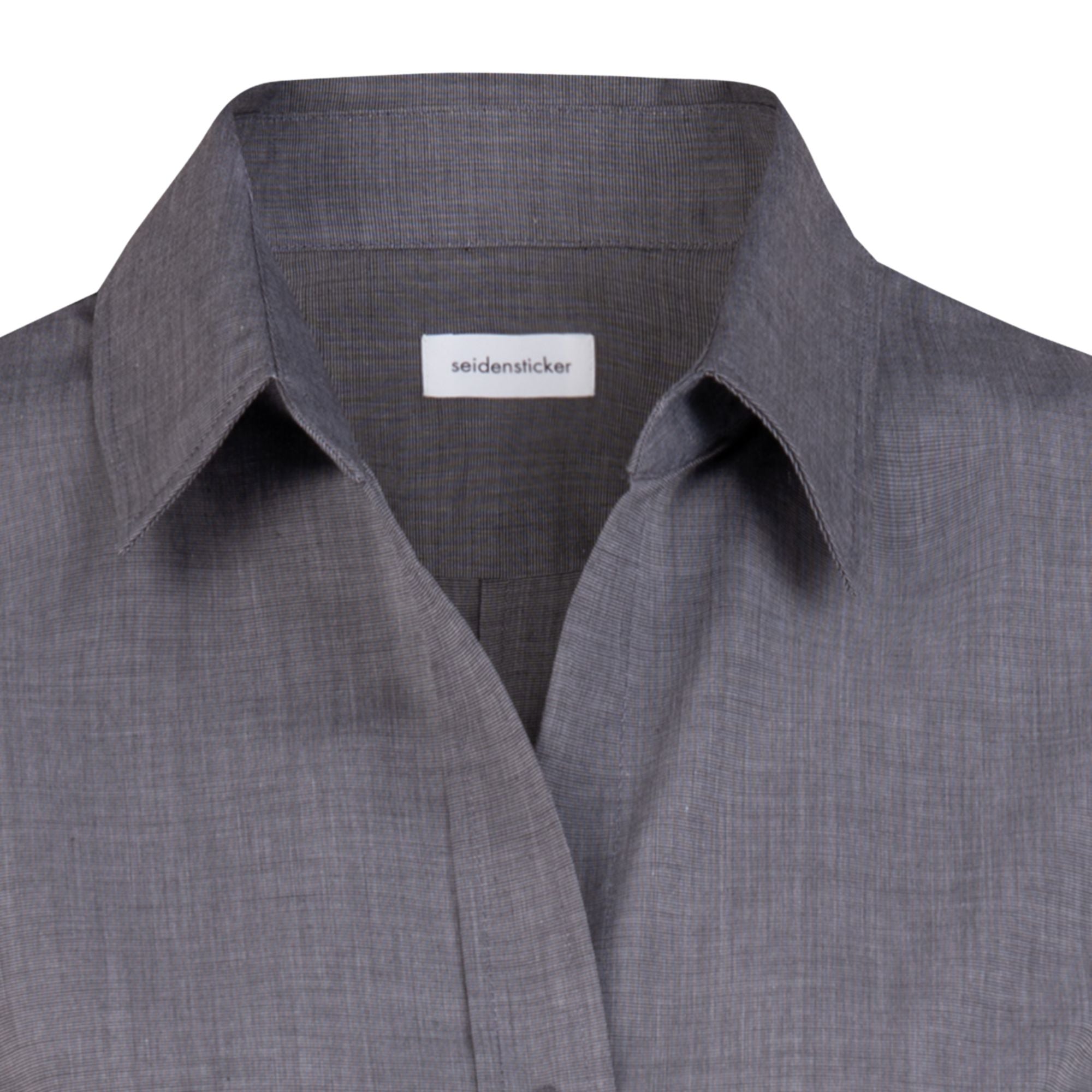 Seidensticker Damen Business Bluse Slim Fit 080613 - mit Webart Popeline und Uni-Muster