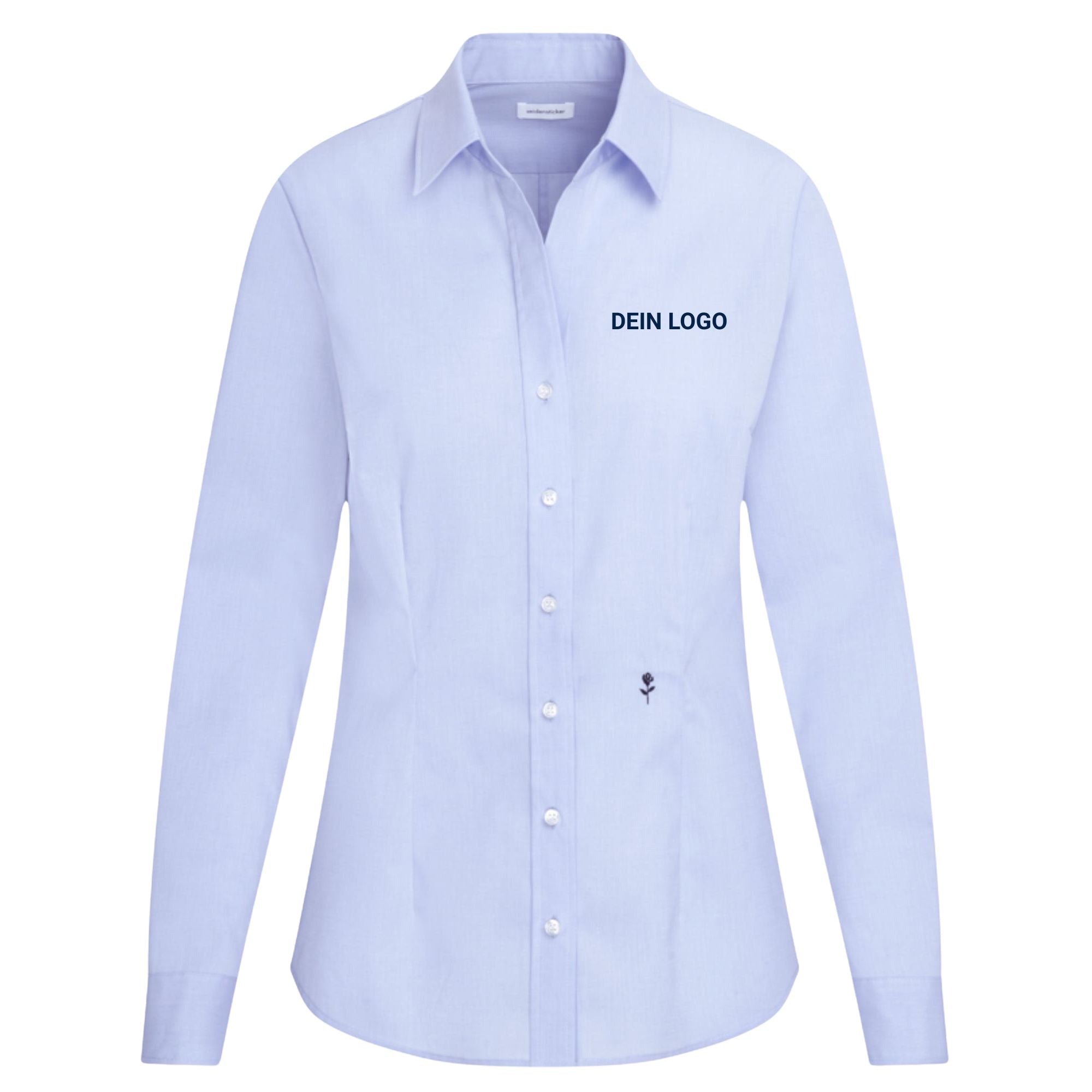 Seidensticker Damen Business Bluse Slim Fit 080613 - mit Webart Popeline und Uni-Muster