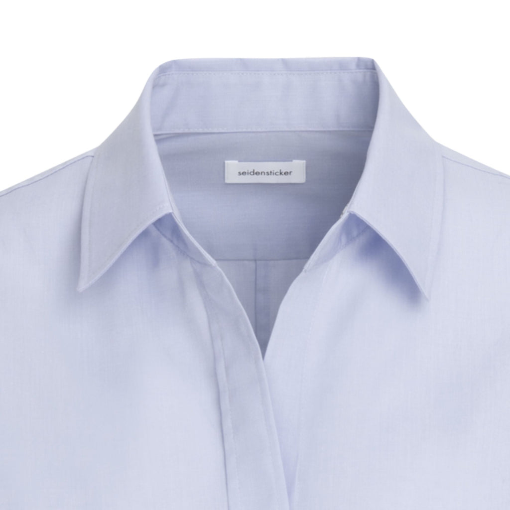 Seidensticker Damen Business Bluse Slim Fit 080613 - mit Webart Popeline und Uni-Muster