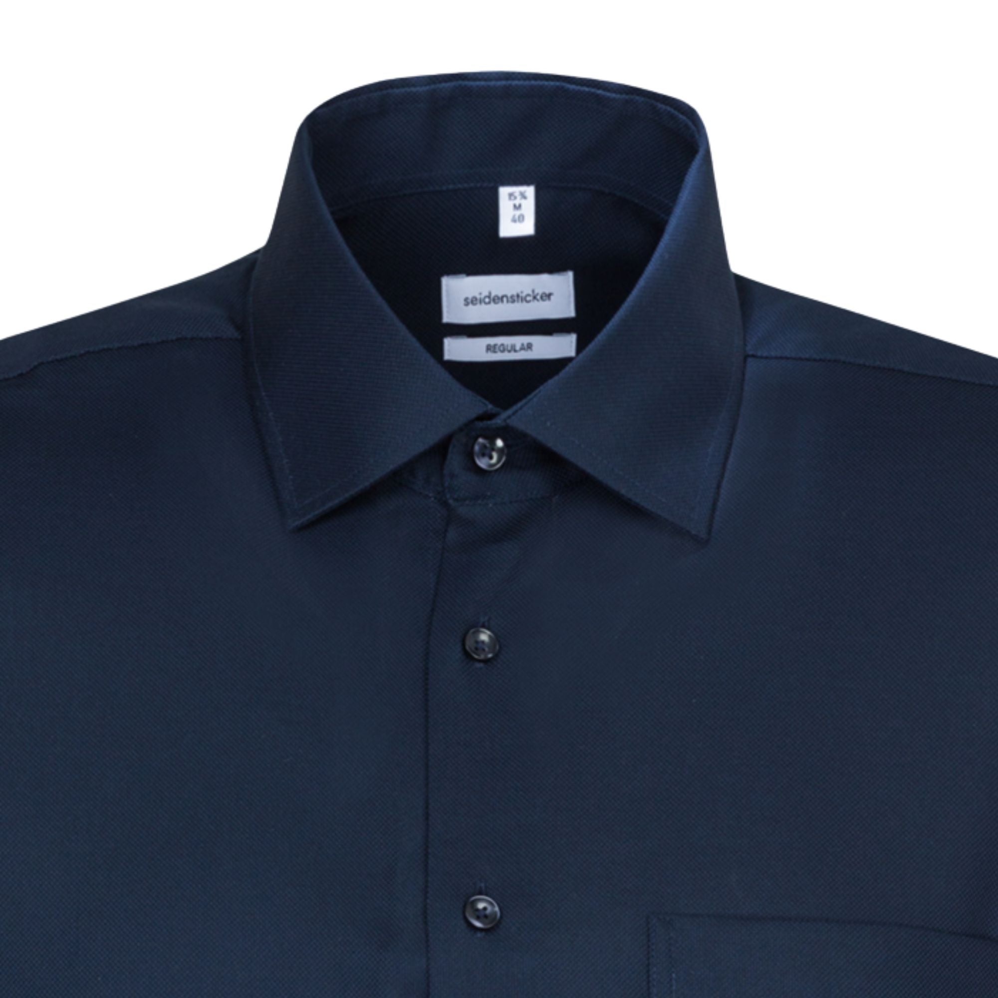 Seidensticker Herren Business Hemd Regular Fit 193650- mit Kentkragen und Strukturmuster