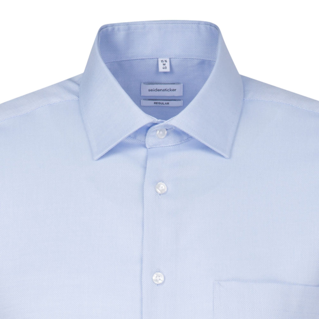 Seidensticker Herren Business Hemd Regular Fit 193650- mit Kentkragen und Strukturmuster