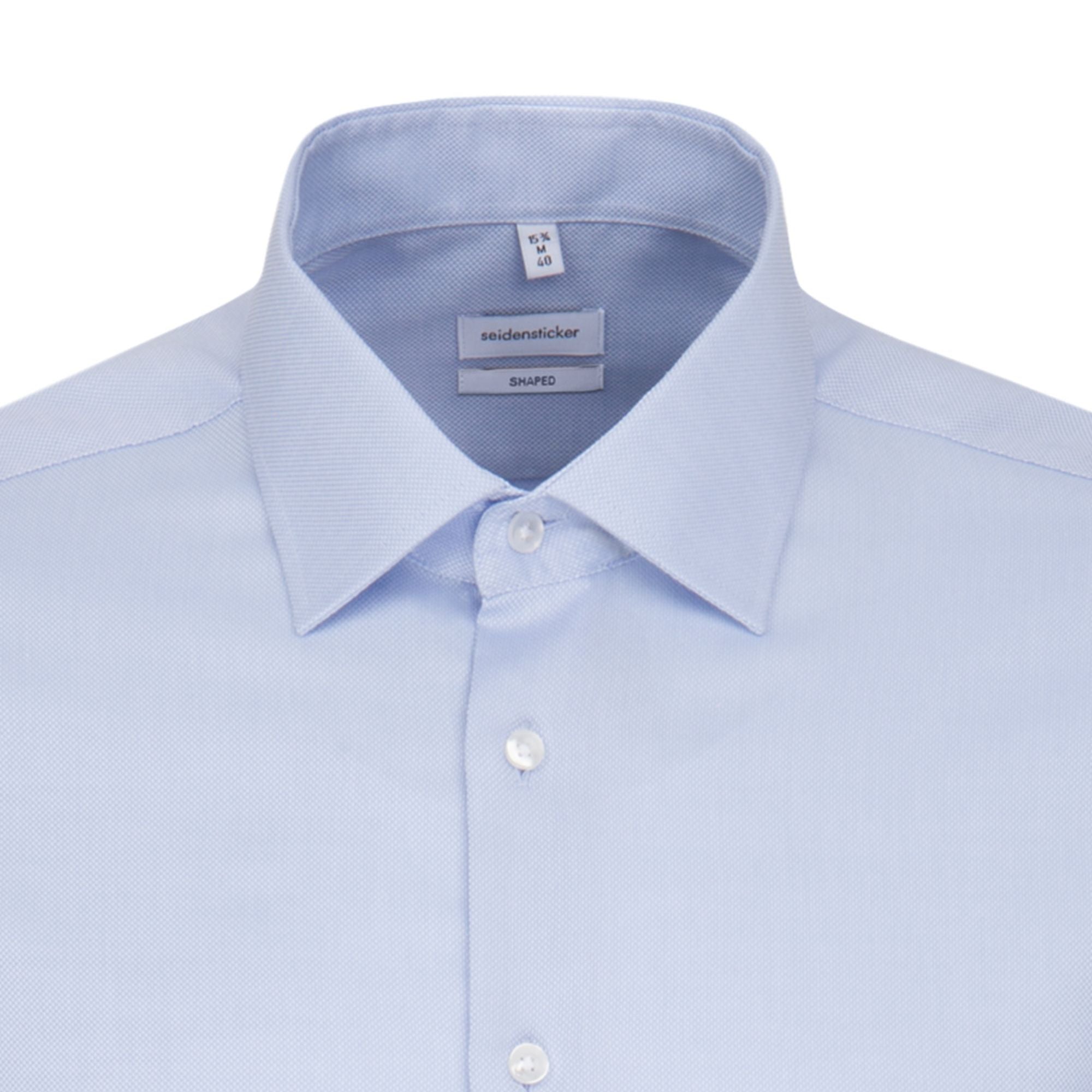 Seidensticker Herren Business Hemd Shaped Fit 293650 - mit Kentkragen und Strukturmuster
