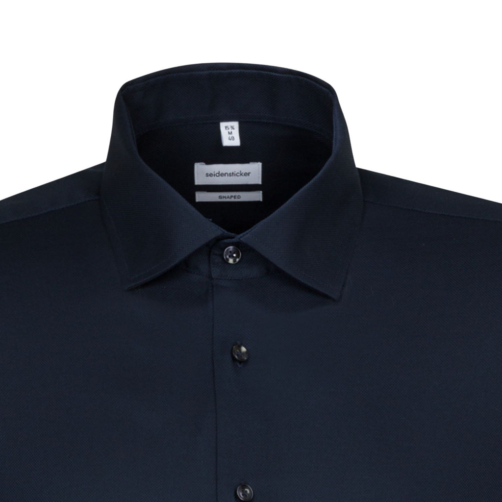 Seidensticker Herren Business Hemd Shaped Fit 293650 - mit Kentkragen und Strukturmuster