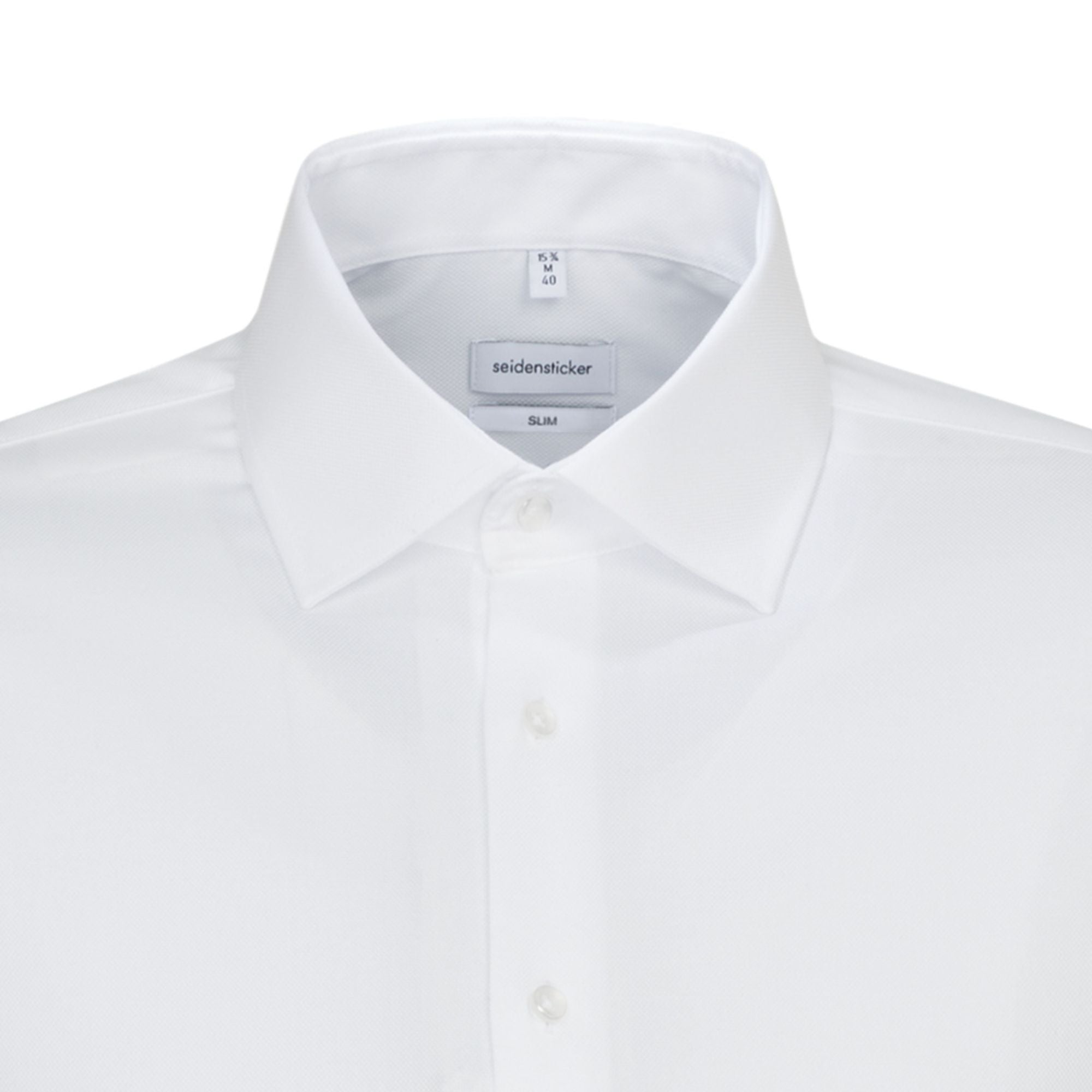 Seidensticker Herren Business Hemd Slim Fit 693650- mit Kentkragen und Strukturmuster