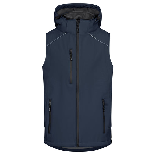 Promodoro Herren Softshell-Weste 7840M navy, winddicht und atmungsaktiv, Vorderansicht