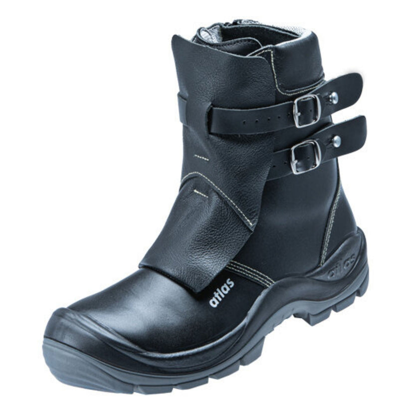 Atlas Duo Soft 792 HI HRO Sicherheitsstiefel schwarz, hitzebeständig für Schweißarbeiten, Seitenansicht