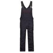 Dassy Herren flammhemmende Latzhose Dakota 400142 schwarz, EN ISO 11611/11612 Klasse 1, Vorderansicht