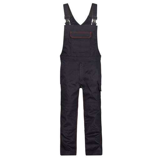 Dassy Herren flammhemmende Latzhose Dakota 400142 schwarz, EN ISO 11611/11612 Klasse 1, Vorderansicht