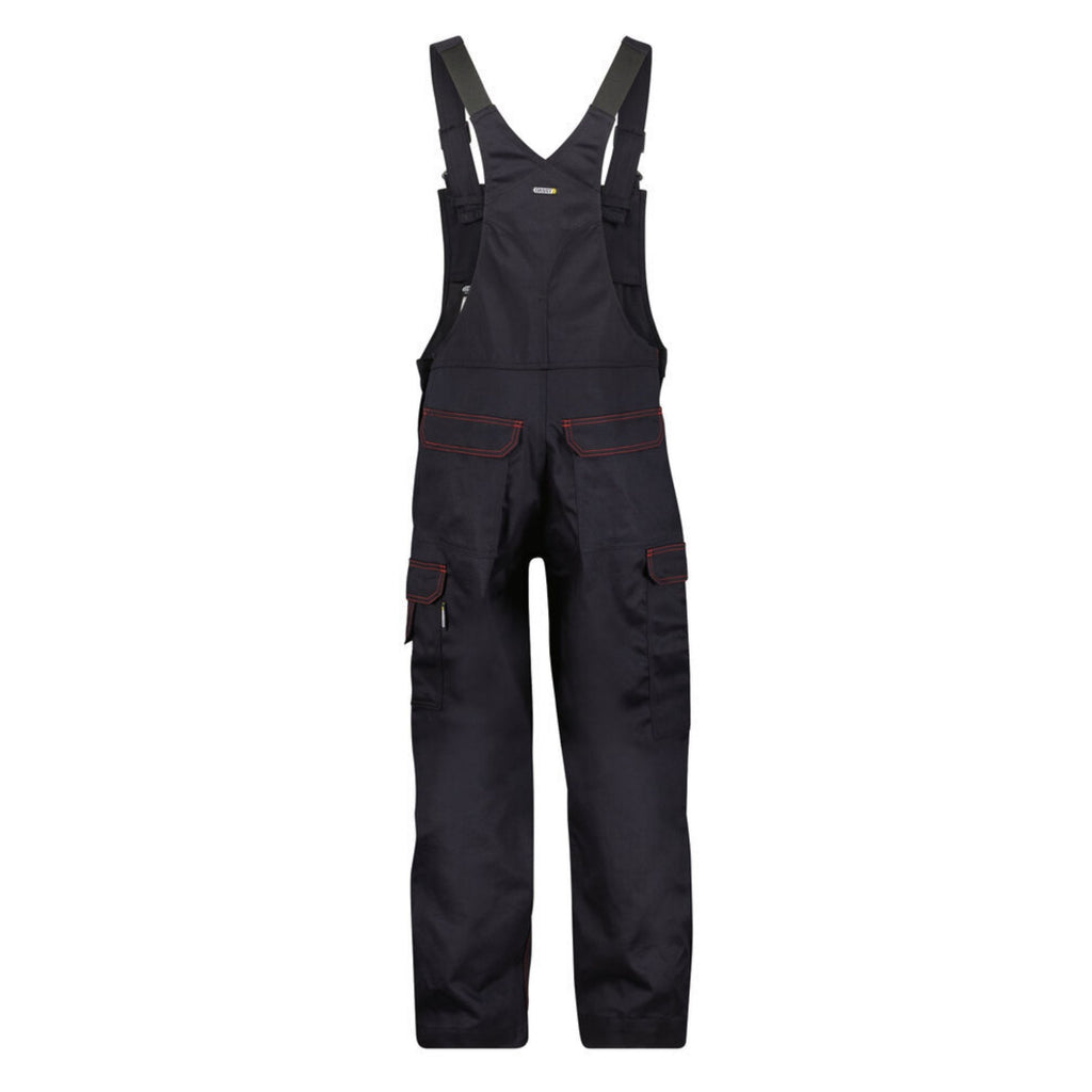 Dassy Herren Flammhemmende Latzhose Dakota mit Kniepolstertaschen & Hitzeschutz – Klasse 1 – 400142  Schwarz