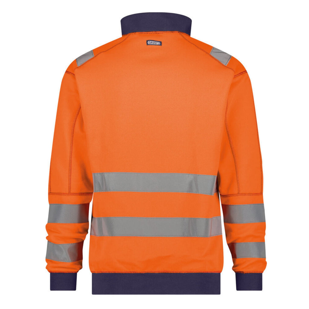 Dassy Herren Warnschutz Sweatshirt Denver mit hoher Sichtbarkeit – Klasse 2 – 300376