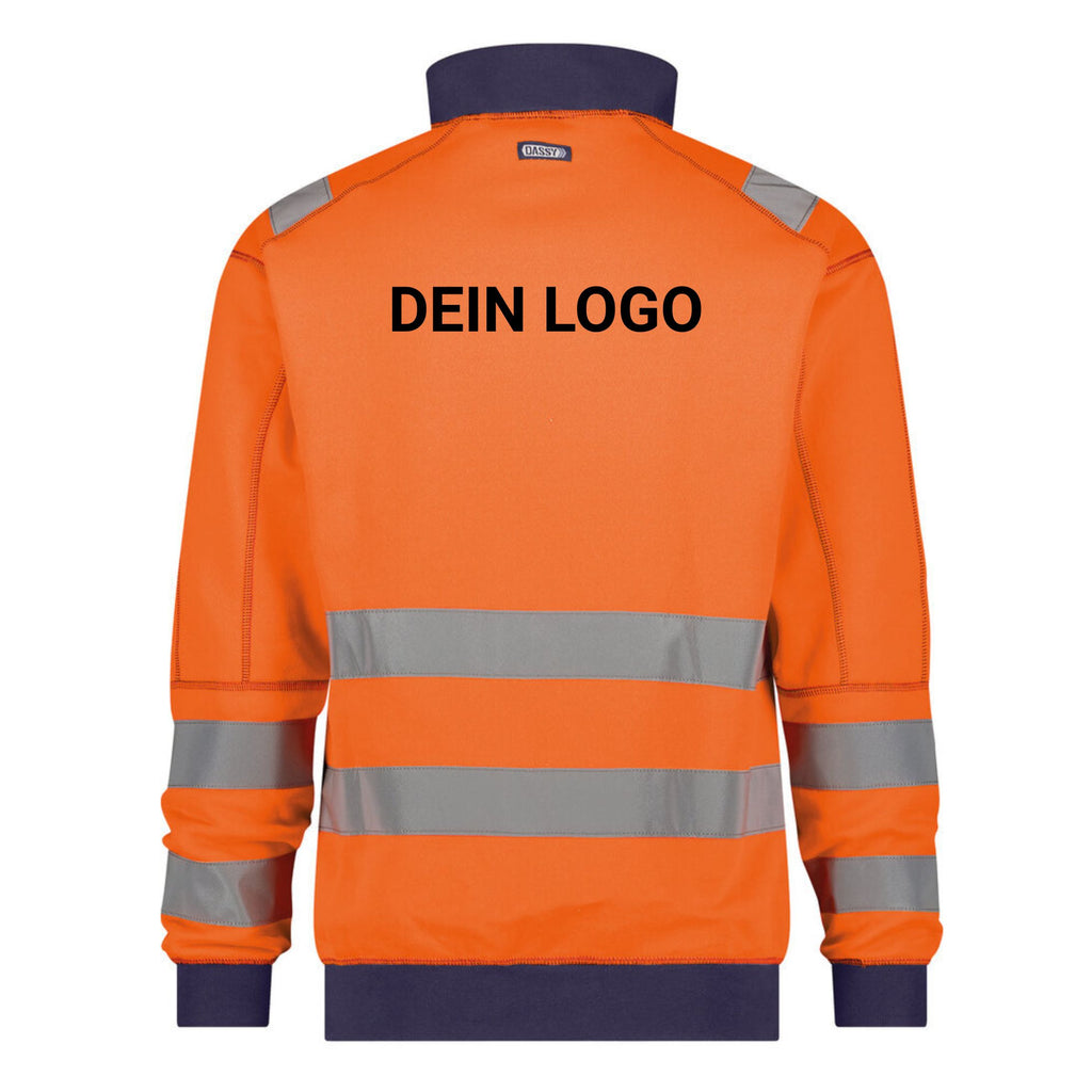 Dassy Herren Warnschutz Sweatshirt Denver mit hoher Sichtbarkeit – Klasse 2 – 300376