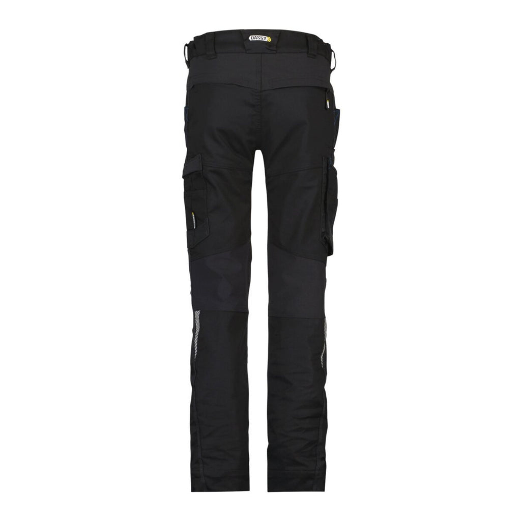 Dassy Damen Arbeitshose Helix - Stretch mit praktischen Taschen - Schwarz
