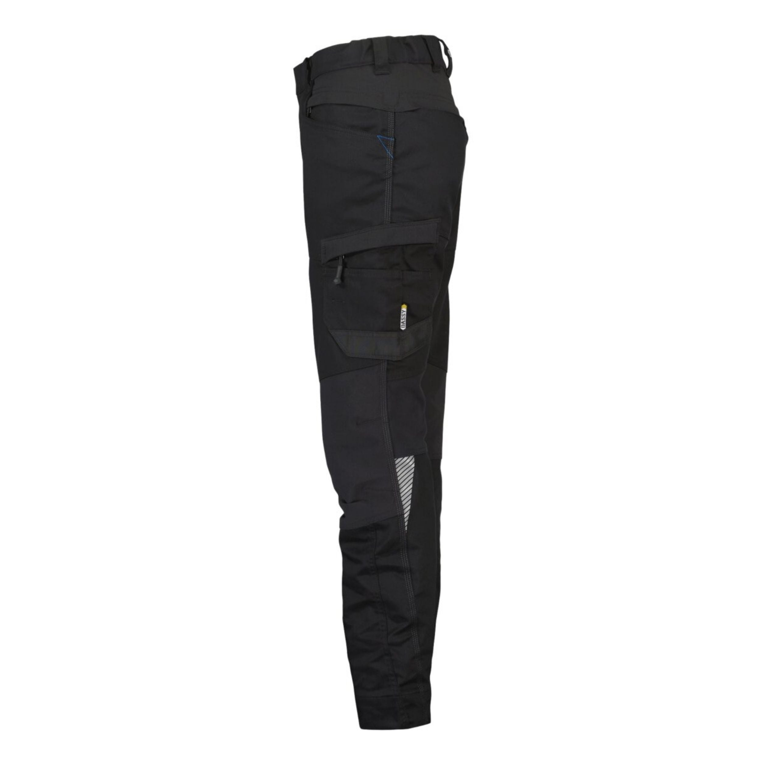 Dassy Damen Arbeitshose Helix - Stretch mit praktischen Taschen - Schwarz