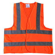 Förch Warnweste neonorange mit Firmenlogo, EN ISO 20471 Klasse 2, Vorderansicht