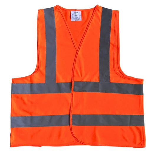 Förch Warnweste neonorange mit Firmenlogo, EN ISO 20471 Klasse 2, Vorderansicht