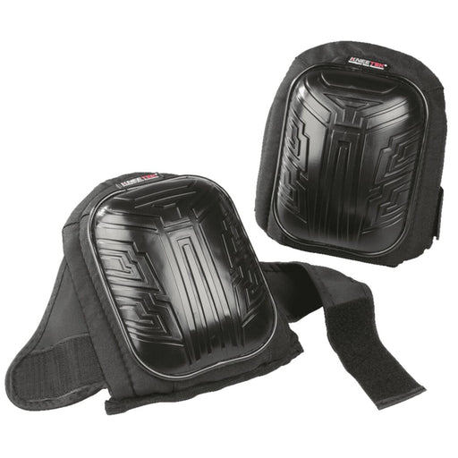 Knieschoner Basic 50002 schwarz mit PVC-Schutzkappe, EN 14404, Vorderansicht