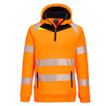 Portwest Herren DX482 – DX4 Hi-Vis Warnschutzpullover mit Kapuze & 1/4 Reißverschluss