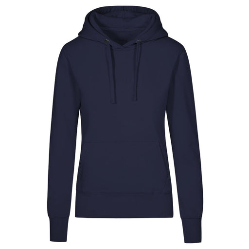 Promodoro Damen Kapuzenpullover 1781 navy mit Fronttasche, Vorderansicht