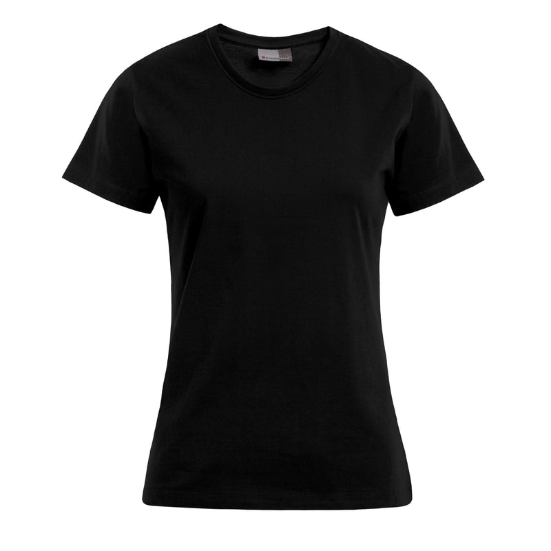 Promodoro Damen T-Shirt 3005F schwarz, 100 % Baumwolle, Vorderansicht
