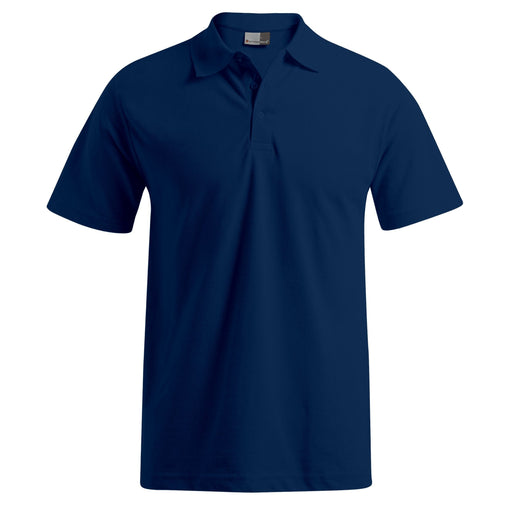Promodoro Herren Poloshirt 4400F navy mit Knopfleiste, tailliert, Vorderansicht