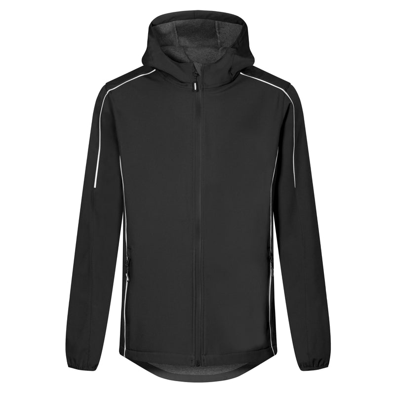 Promodoro Herren Softshell-Jacke 7830 schwarz, winddicht und atmungsaktiv, Vorderansicht