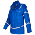 Rofa Herren Elektriker Parka 5572356 Kornblau/Marine, mit abnehmbarer Kapuze, segmentierten Reflexstreifen, Innenjacke optional - für Schlechtwetter und Montage