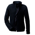 Rofa Herren Multinorm Fleecejacke 260368 Schwarz - mit Stehkragen, Reißverschlusstaschen -  kombinierbar mit Parka