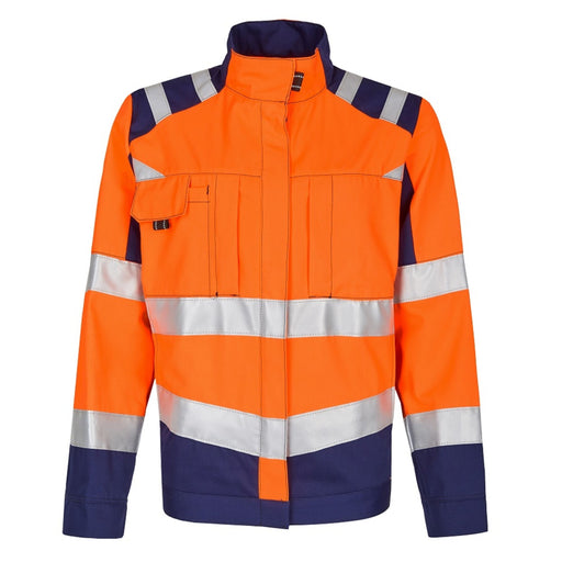 Rofa Damen Warnschutzjacke 2752312 orange mit Reflexstreifen, Klasse 2, Vorderansicht