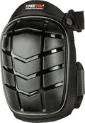Knieschoner Basic black mit Klettverschluss und PVC-Schutzkappe - 50002 Schwarz